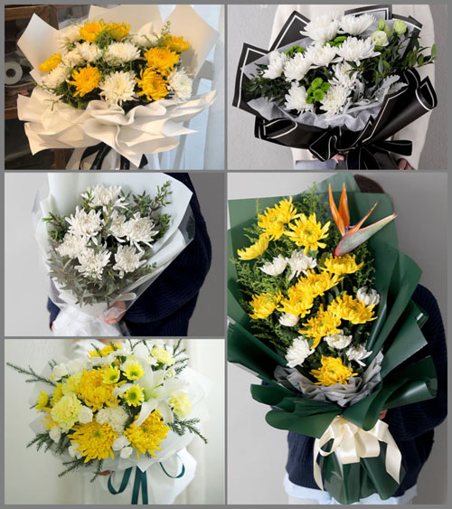 广东揭阳市普宁市广太镇胶南村白事花束代送